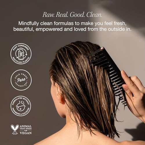 Raw Sugar Dry Scalp Treatment & Hair Care Bundle (5 Products) Intensive Ritual At Home Spa Kit, Shampoo, Conditioner, Scalp Scrub, Hair Mask & Massager, Formulated without Sulfates & Parabens