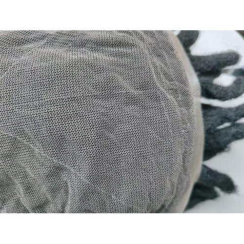 Afro Toupee for Black Braids Hair Pieces Curly Wave 8X10 Lace Base African American Mens Toupee Real Human Hair Piece Mens Wig Hair System (Afro Dreadlock)
