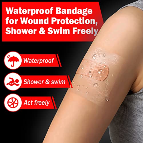 AZEN Tattoo Aftercare Bandage, 8"x 10 Yard, Tattoo Waterproof Bandage, Second Skin Tattoo Cover up Tape, Tattoo Healing Wrap, Tattoo Wrap, Tattoo Tape, Tattoo Supplies