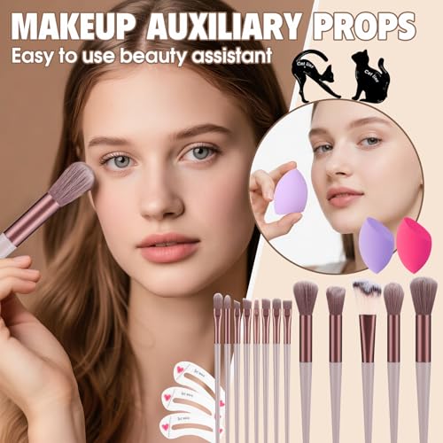 Makeup Set For Women Full Kit Includes Eyeshadow Concealer Palette Lip Gloss Lipstick Eye Pencil Makeup Brushes, All In One Makeup Gift Set For Teen, Girl And Beginner£¬Stocking Stuffers for Teen Girls