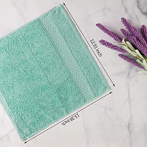 Washcloths for Body and Face - Absorbent Bath Towels Bulk Set, 100% Cotton Hotel Towels for Bathroom . Durable,Soft Wash Rag (Multicolor, Pack of 12)