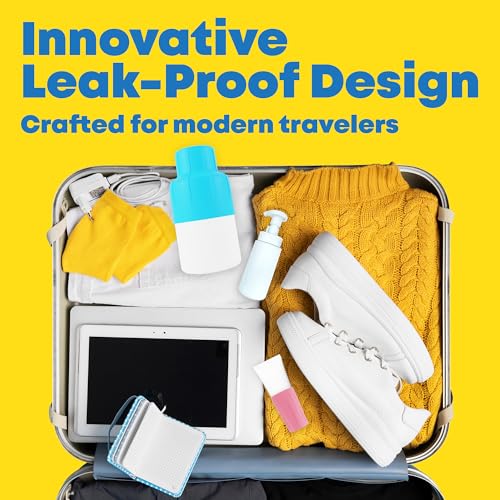 Multi-Size Silicone Bottle Covers for Travel ? Leak-Proof Stretchable Sleeves & Safety Clip Locks, Silicone Covers for Travel Toiletries, Bottle Sleeves for Traveling Essentials