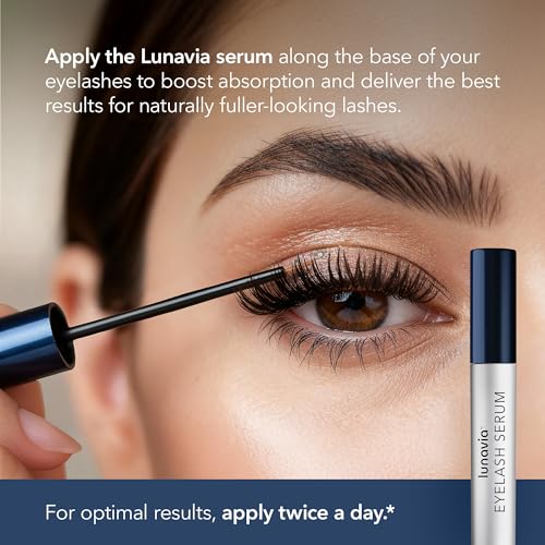 Eyelash Serum - Peptide & Botanical Lash Conditioner for Healthier, Stronger-Looking Lashes - Nourishing Lash Serum with Ginseng Extract for Daily Lash Care