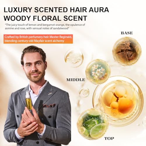 24K Gold Hair Oil Made in the UK ? Repair & Shine Serum with Coconut, Argan & Olive Oils ? Vegan Heat Protectant, Frizz Control for Dry, Damaged Hair (2.02 Fl Oz (Pack of 1))