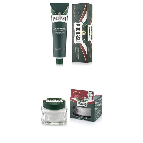 Proraso Refreshing Shaving Cream & Pre-Shave Conditioning Cream for Men