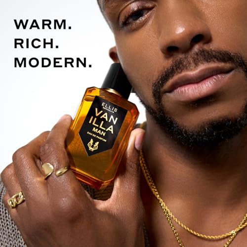 Ellis Brooklyn VANILLA MAN Eau de Parfum for Men 1.7oz / 50ml ? Warm Spicy Fragrance with Vanilla Absolute, Bergamot, Clary Sage & Cedarwood ? Warm, Rich, Modern Scent
