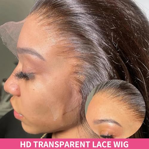 Body Wave 13x6 Lace Front Wigs Human Hair 200% Density HD Lace Frontal Wigs Human Hair Glueless Wigs Human Hair Pre Plucked with Baby Hair 26 Inch
