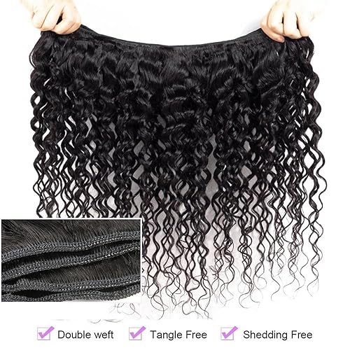 Curly Human Hair Bundles Brazilian Virgin Hair Weave 3 Bundles Jerry Curly Wave 12A Grade Unprocessed Hair Extensions Natural Black 22 24 26 inch 285g/pc
