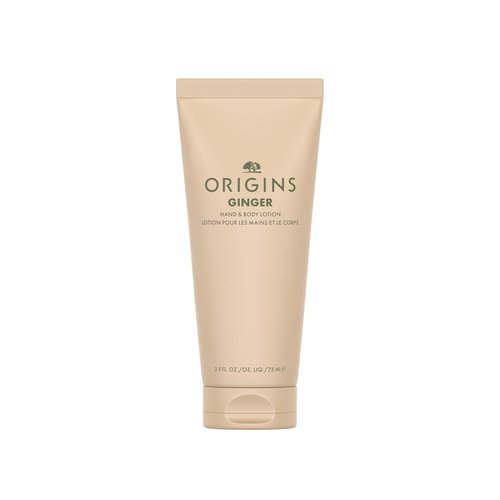 Origins Ginger Hand & Body Lotion for Dry Skin | Hydrates & Softens | With Vitamin E & Aloe Vera | Travel Size, 2.75 Fl Oz