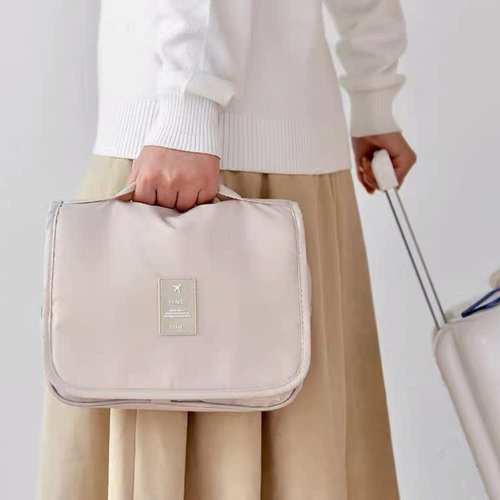Toiletry Bag Travel Bag with Hanging Hook, Hanging Toiletry Organizer Travel Essentials for Men or Women, Waterproof Hygiene Bag Makeup Bag Wash Bag Makeup Organizer Cosmetic Case for Bathroom Shower