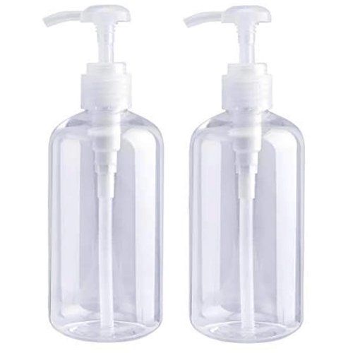 driew Pump BottlesClear, Dispenser 10oz Shampoo BottlesPump Containers Pack of 2