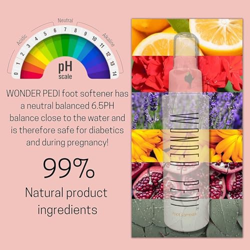 Callus Remover - Three Minutes Quick Fix- Foot File Rasp - Instant Foot Exfoliating Softener Peel Spray, Heels Callus Scrubber File - Home Spa Pedicure Treatment. Wonder Pedi