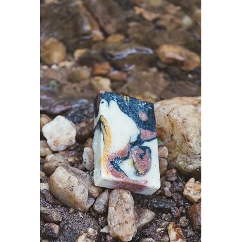 ? Beef Tallow Soap Bar 3-Pack ? John Wayne Inspired ? Cedar & Campfire Scent ? Cold Process Bar Soap with Activated Charcoal & Coffee Grounds ? 4 oz Each