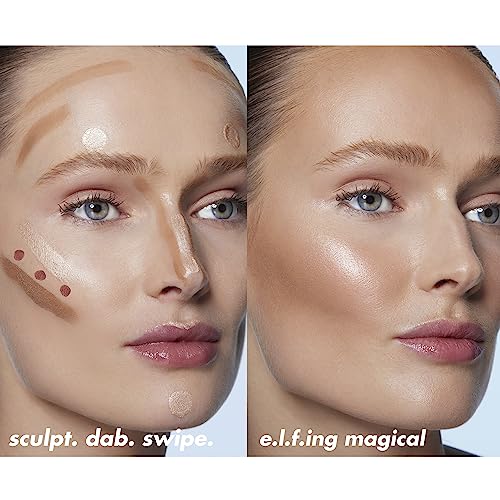 e.l.f. Halo Glow Highlight Beauty Wand, Liquid Highlighter Wand For Luminous, Glowing Skin, Buildable Formula, Vegan & Cruelty-free, IRL Angel