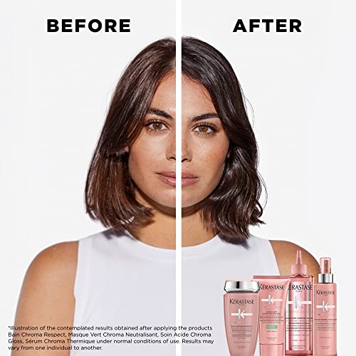 K?RASTASE Chroma Absolute Chroma Hair Gloss, High Shine Treatment for Damaged Color-Treated Hair, Strengthens and Adds Shine, Lightweight formula with Lactic Acid, Soin Acide, 7.1 Fl Oz