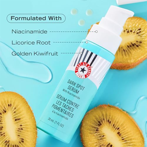First Aid Beauty - Dark Spot Serum with Niacinamide, Helps Reduce Look of Dark Spots, Sun Spots, Hyperpigmentation, Discoloration & Post-acne marks, Non-Comedogenic, Safe for Sensitive Skin, 1 oz