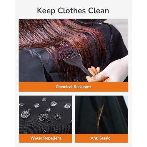 ULG Professional Hair Cutting Cape with Neck Duster Brush Waterproof Extra Large Size Salon Barber Cape Haircut Cape for Men
