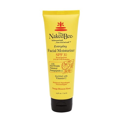 THE Naked BEE - 2.5 Oz Vitamin C Facial Moisturizer SPF 30 -Orange Blossom (Pack of 2)