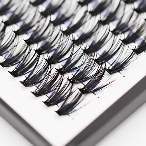 Bodermincer 7D/10D/20D/30D/40D/50D/60D/80D/100D Lash Cluster 240pcs D Curl Individual Cluster Eyelashes Fluffy false Eyelashes Extension Lash Cluster DIY at Home (30D-14mm)
