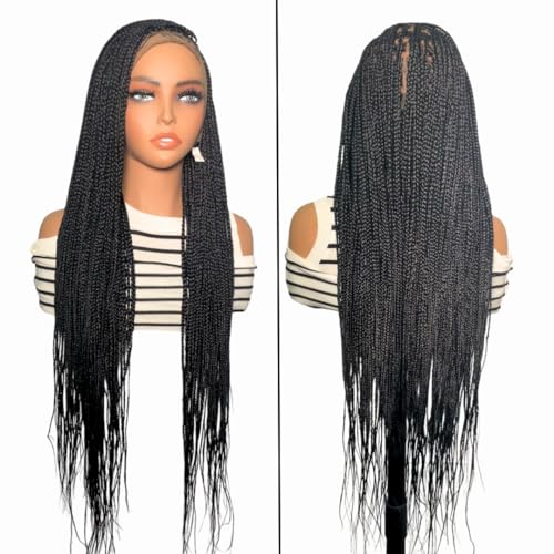 ADA C-Cut Braided Wig for Black Women Glueless Mid-Back Length Black