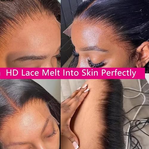 Curly Bay Hair Short Bob Yaki Side Part Layered Wavy Kinky Straight Short Bob Wig 12 Inch 180 Density Transparent HD Lace Front Wig Human Hair Pixie Cut Wig Pre Plucked with Kinky Edges