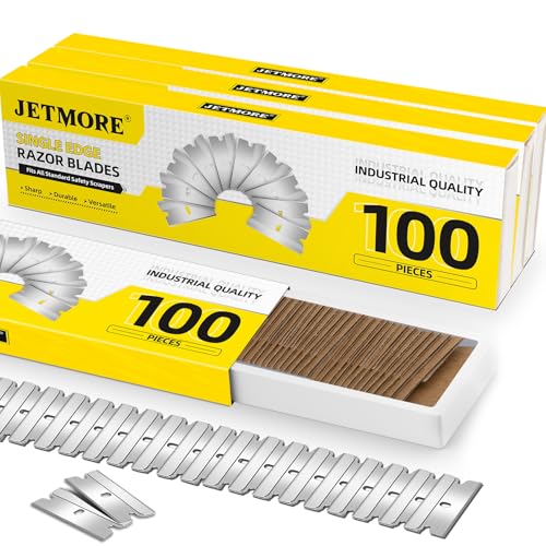 400 Pack Single Edge Razor Blades, Straight Razor Fit Most Standard Razor Blade Scraper, Single Blade razor Individually Wrapped, Razor Refills, Utility Blades for Glass, Tile, Metal, Window