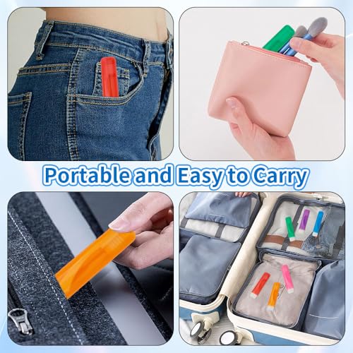 24PCS Travel Toothbrush Travel Toothbrush Set Portable Travels Size Toothbrushes Mini Toothbrushes Folding Traveling Tooth Brush with Case Individually Wrapped Small Tooth Brush for Home Camping