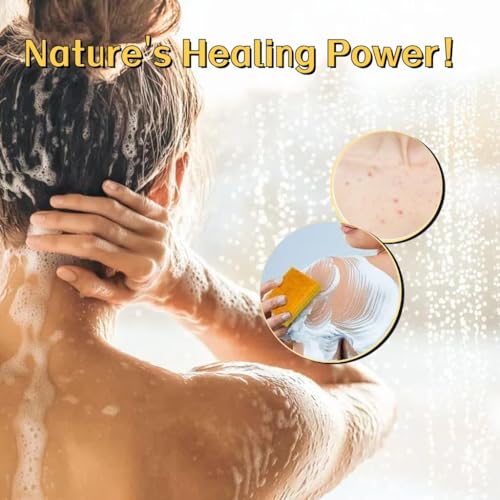 Lemon Turmeric & Kojic Acid Soap Bar For Dark Spot ? lightening Skin with Vitamin C - 3x Moisturizing with Shea Butter for Face / Body?Natural ingredien Glowing Soap for Oily & Dry Care - 3 Pcs