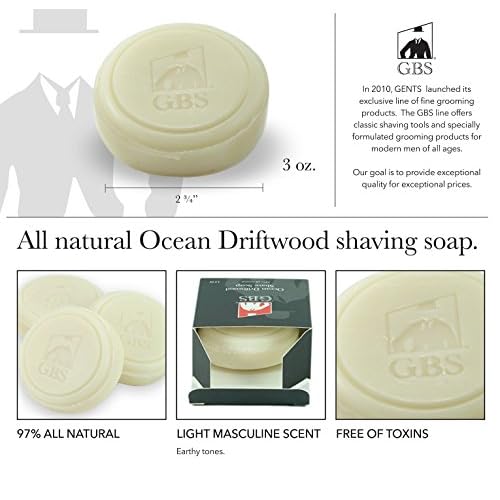 G.B.S Stylish Shaving Kit- For Men¡¯s Beard Traditional 42C Safety Razor, Badger Shaving Brush, Stainless Brush & Razor Stand, Chrome Bowl, 3 Pack of Natural Shaving Soaps + 25 DE Razor Blades