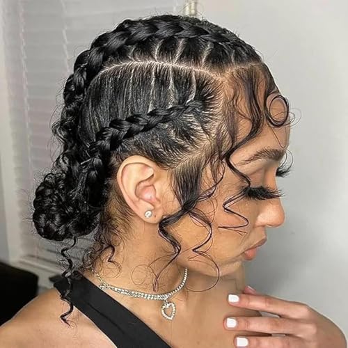 Full Lace Human Hair Wigs Body Wave HD Transparent Lace Handmade Whole Lace Wig Pre Plucked With Baby Hair Invisible Knots 100% Brazilian Remy Virgin Hair 180% Density 12 Inch Natural Black