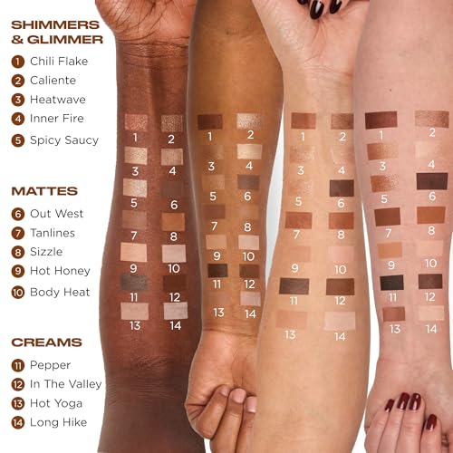 Urban Decay Naked Shaped Eyeshadow Palette - Multi-Use Neutral Eye & Face Palette, 14 Crease & Transfer-Resistant Shades, Up to 16HR Wear, Sculpting Creams, Defining Powders, Shimmer Highlighters