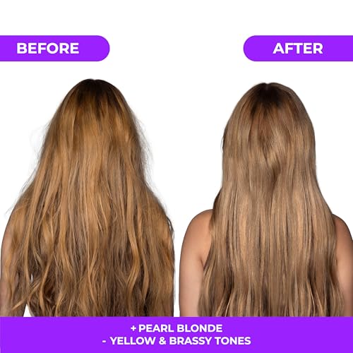 naissant Perla Beige Hair Purple Toning Mask | Eliminates Brassiness | Neutralizes Yellow & Orange Tones | Paraben, Ammonia & Sulfate Free | Pro-Vitamin B5, Olive Oil & Honey (Perla Beige) 10.1 Fl Oz