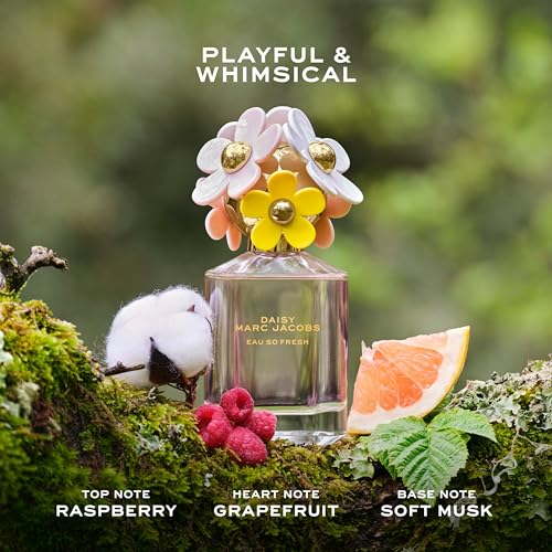 Marc Jacobs Daisy Eau So Fresh Eau de Toilette ? Fresh Floral Women's Perfume ? With Notes of Raspberry, Wild Rose, Grapefruit & Soft Musks