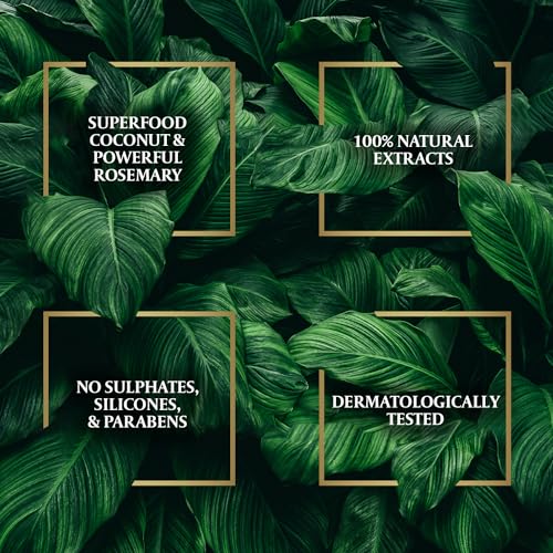 Parachute Advansed Rosemary Hair Oil with Coconut| For 2x Longer & Thicker Hair| Reduces Hairfall & Strengthens Hair| All Hair Types|No Parabens & Silicones| 10.1 Fl.oz.