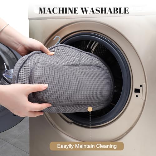Extra Thick Bath Pillows for Tub-Luxury Bathtub Pillow for Head Neck and Back Support, Soft 4D Air Mesh Bath Pillow with Strong Suction Cups, Relaxing Bath Accessories Spa Gifts for Women