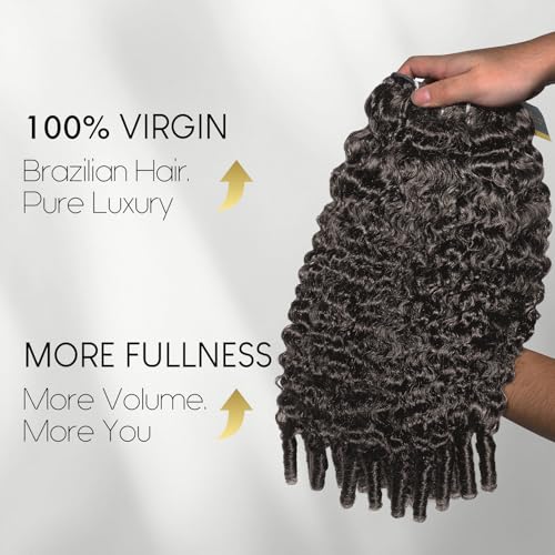 WEQUEEN Burmese Curly Bundles Human Hair 16A Brazilian Virgin Hair 16 18 20 Inch Thick Weave Natural Black