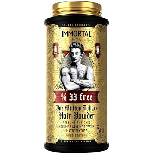 Immortal NYC 'The One In A Million Dollars (Unique Fragranced) TEXTURE/VOLUME POWDER- Extra Strong Flexible Hold - Natural Look - 0.7oz/20gr