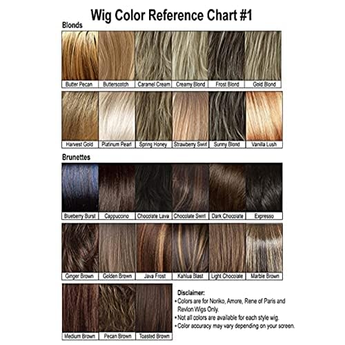 Noriko Sky Synthetic Wig by Rene of Paris and Wig Lift Comb - Coffee Latte-R - Bundle 2 Items