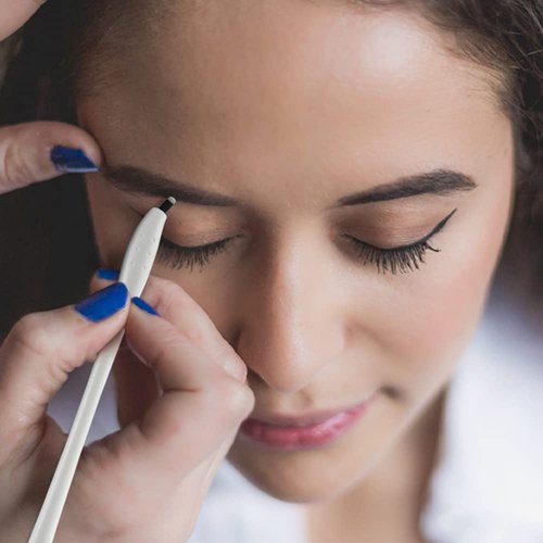 CHOOSE-IT 18U Microblading Disposable Pens Microblading Supplies 10 PCS Signature Microblading Needle Pen Microblading Kit Eyebrow Makeup Disposable Sterile Microblades