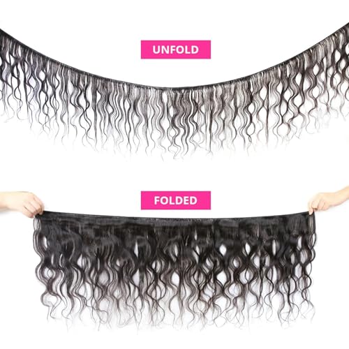 Human Hair Bundles Body Wave 100% Unprocessed Brazilian Virgin Hair Body Wave 3 Bundles Quick Weave Human Hair Extensions for Black Women Natural Black 16 16 16 Inch
