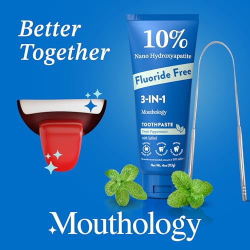 Mouthology Tongue Scraper (2 Pack), Reduce Bad Breath (Travel Cases Included), Stainless Steel Tongue Cleaners, Metal Tongue Scraper, Tongue Scraper for Adults - Fresher Breath in Seconds