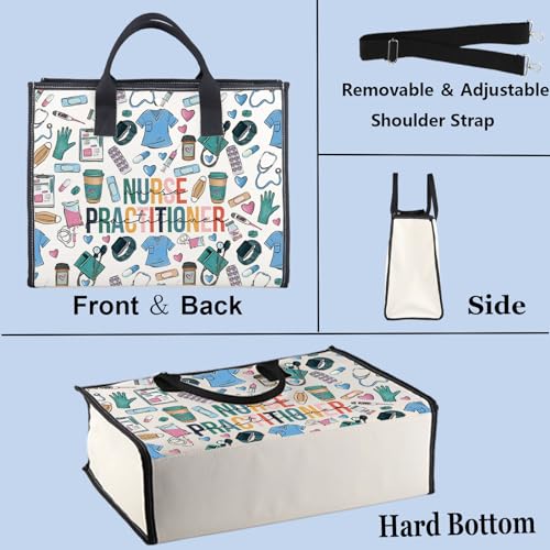 WZMPA Nurse Practitioner Cosmetic Bag - Medical NP Gift, Graduation Makeup Zipper Pouch for Appreciation (Nurse Practitioner-TB)