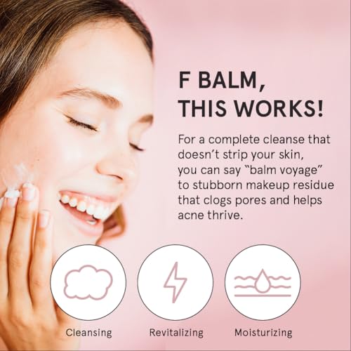 grace & stella Cleansing Balm - Oil-Based Makeup Remover - Gentle & Moisturizing Facial Cleanser, Non-Stripping Formula for Double Cleansing Heavy Makeup - Vegan Fragrance-Free Skincare (164g / 5.8oz)