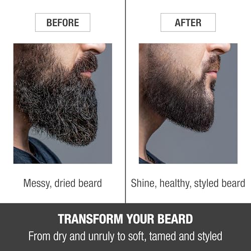 Red by Kiss Groomane Beard Balm Sandalwood, 3oz, Conditioning & Styling with Argan Oil & Sweet Almond Oil, Light Hold, Softens & Tames Facial Hair