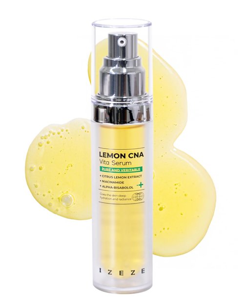 IZEZE LEMON CNA Vita Serum 1.01 fl.oz, 30 ml | Vitamin C for Glow Skin, Niacinamide Face Serum, Non Greasy, Light Weight, Elasticity Improvement, Skincare Korean