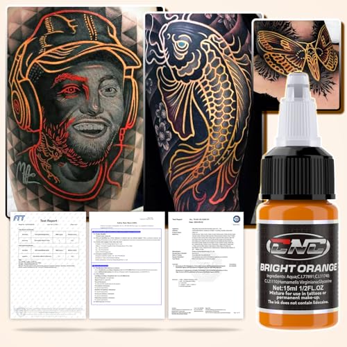 CNC Tattoo Ink Set 1/2oz (15ml) Tattoo Supply Ink USA 16 Colors Pigment Kit for Lining, Shading TI6003-15-16