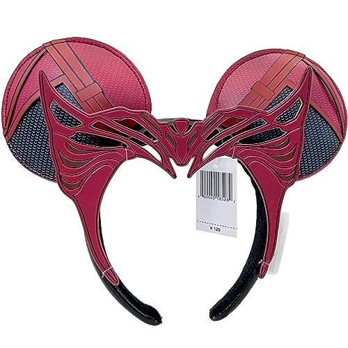 Halloween Mouse Ear Headbands, Red Ear Headband Hair Accessories Halloween Cosplay Gift for Women & Girls