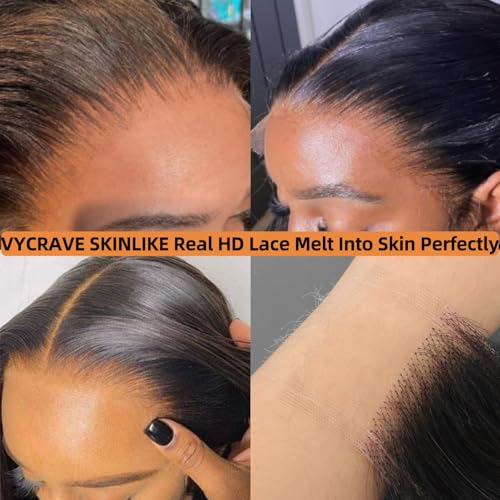 2x6 SKINLIKE Real HD Lace Closure Only 0.095mm Ultra-thin Invisible HD Lace Pre Plucked Single Knot Body Wave Lace Closure Human Hair 18 inch