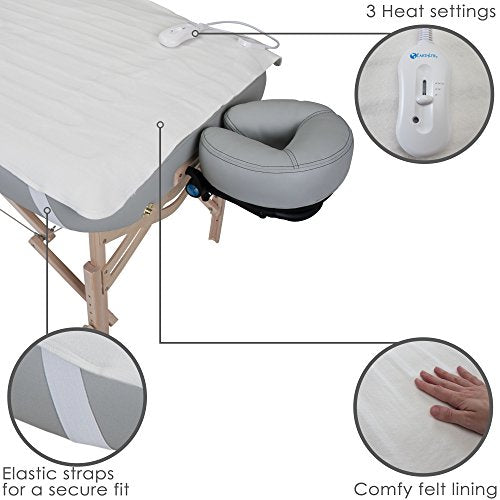 EARTHLITE BODYWORKER¡¯S Choice Massage Table Warmer ? Three Heat Settings, Felt Lined Heating Pad (30¡± x 71¡±) | One-Year Replacement Guarantee