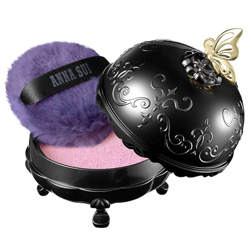ANNA SUI Loose Face Powder - Refill Only - Blurring effect and Brightening, Covering of Large Pores - Flowless Soft Focus Finish - 300 - Pink - 0.59 oz.